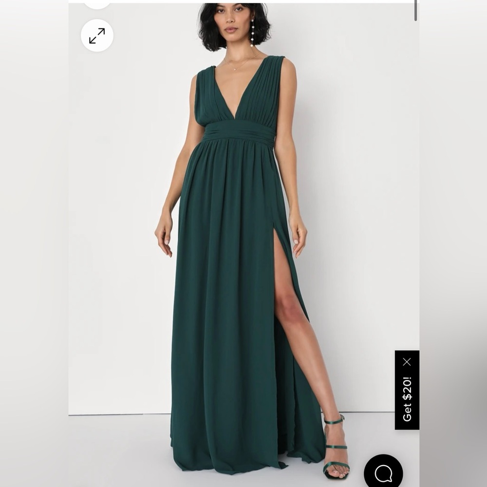 Heavenly Hues Forest Green Maxi Dress
